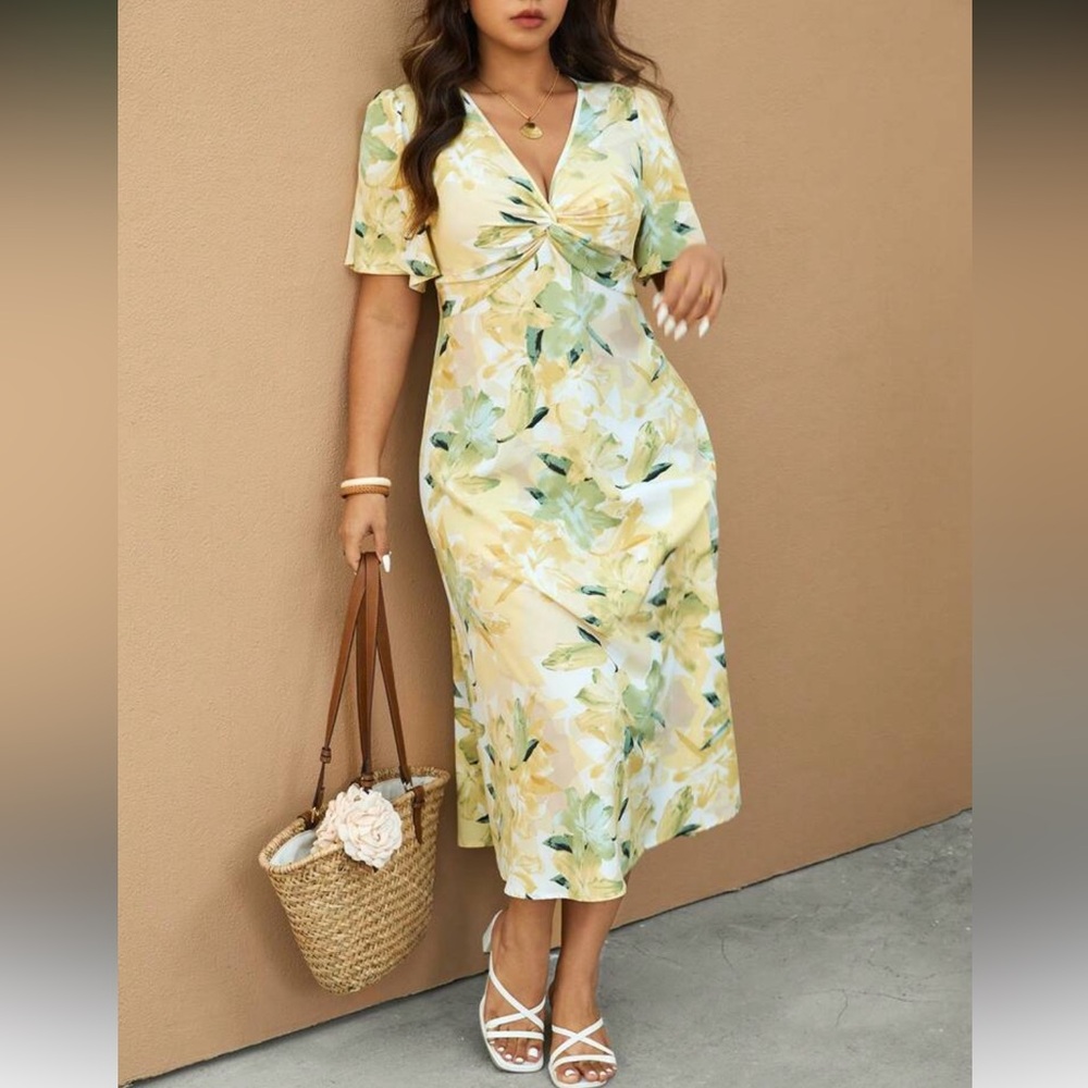 Floral Yellow Dress